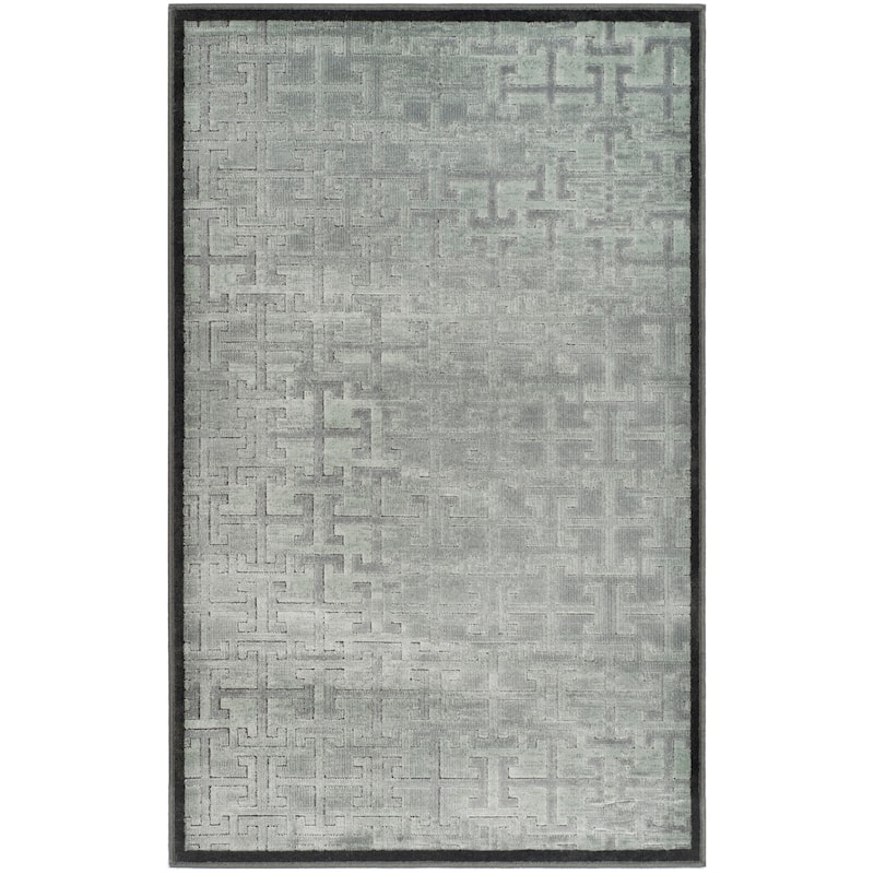 SAFAVIEH Paradise Elenor Modern Viscose Rug - 2'7" x 4' - Charcoal/Multi