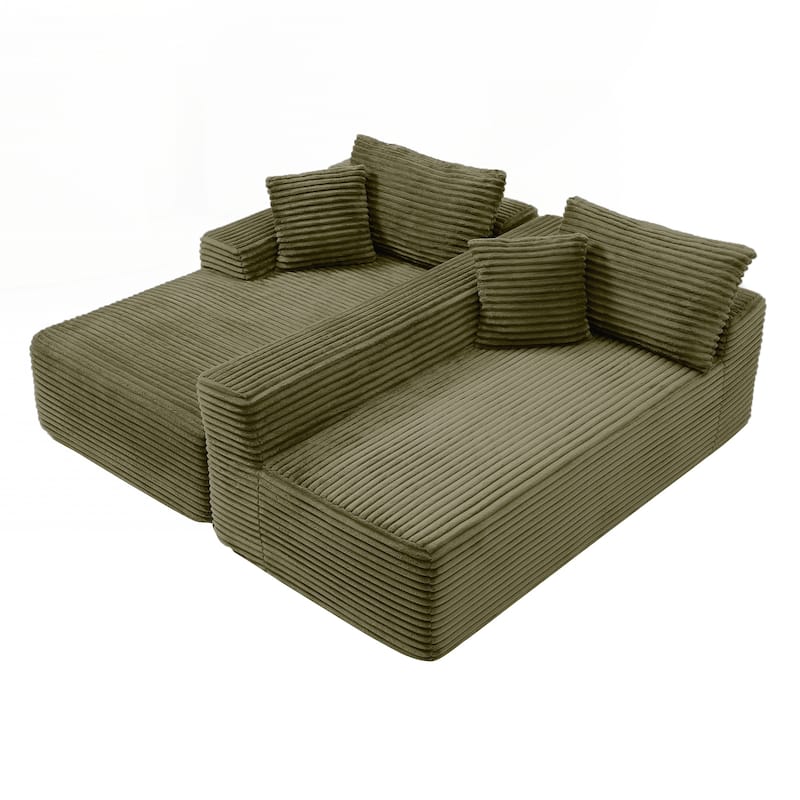 105'' Modular Sectional Sofa, Cloud Sectional Couch with Deep Seat