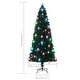 preview thumbnail 10 of 17, vidaXL Artificial Christmas Tree with Stand/LED 5/6/7/8 ft Fiber Optic