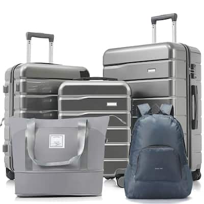 5 Piece Luggage Set with Duffel Bag & Backpack by Harper&Bright Designs