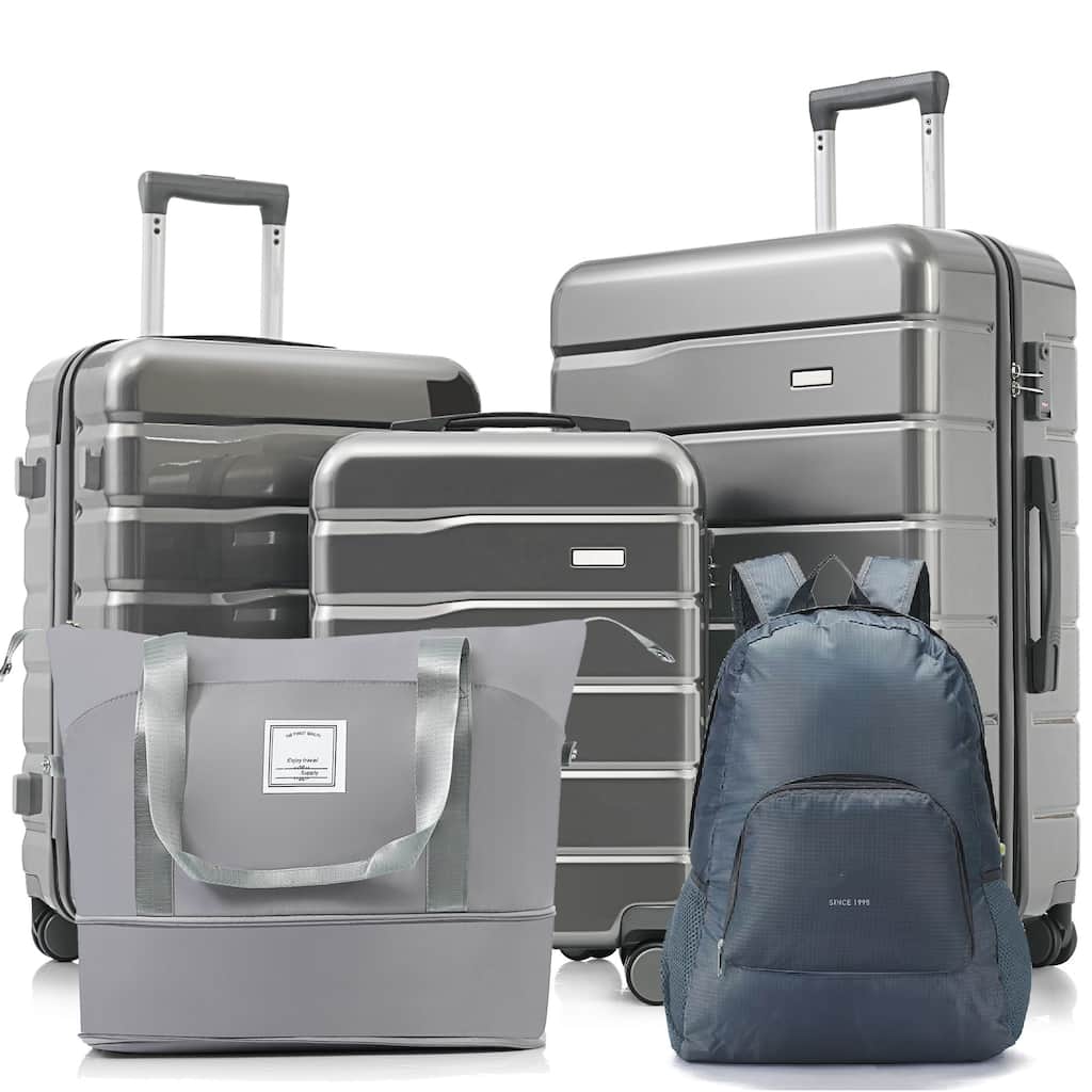 5 Piece Luggage Set with Duffel Bag & Backpack by Harper&Bright Designs