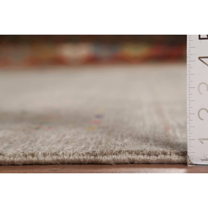 Gabbeh Indian Rug Hand-Knotted Wool Carpet - 8'5"x 9'8"