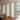 InStyleDesign 6-Panel Single Rail Panel Track Extendable 98"-130"W x 94"H, Panel width 23.5", Geometric White, Champagne