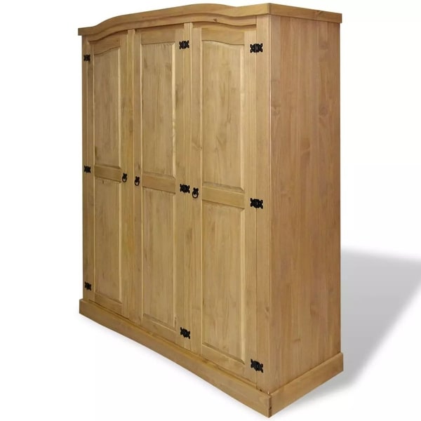 Shop Vidaxl Wardrobe Mexican Pine Corona Range 3 Doors