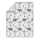 preview thumbnail 4 of 4, Sweet Jojo Designs 6p Crib Bedding + BreathableBaby Breathable Mesh Liner Bear Mountain Boy Blue Woodland Forest