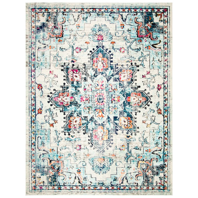 Madison Distressed Rug SAFAVIEH Madison Katelijne Boho Medallion Distressed Rug - On Sale ...