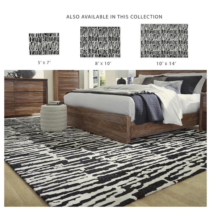Signature Design by Ashley Bramshaw Black/Ivory Rug