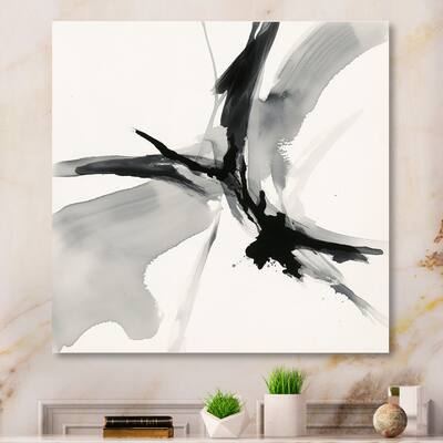 Designart "Abstract Neutral IV" Abstract Shapes Metal Wall Art Living Room