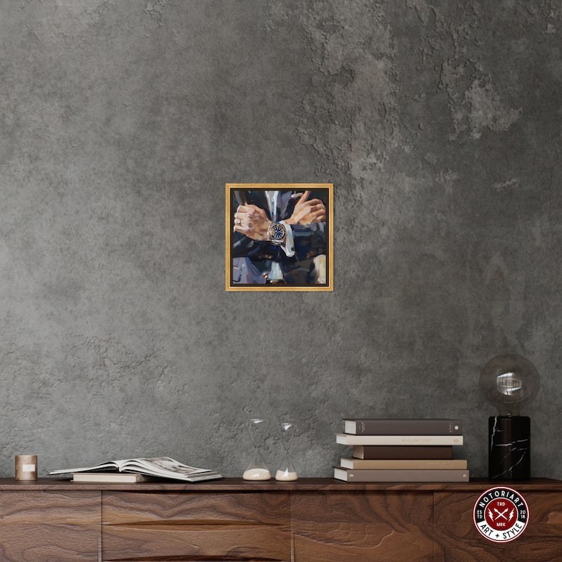 Notoriart Down To Business Framed Men Style 1 Piece Canvas Wall Art