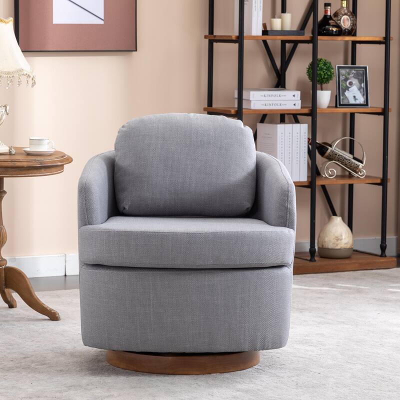 Living Room Decorative Swivel Chair - Light Blue