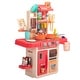 preview thumbnail 1 of 9, Kids Kitchen Playset Toys - red Kitchens