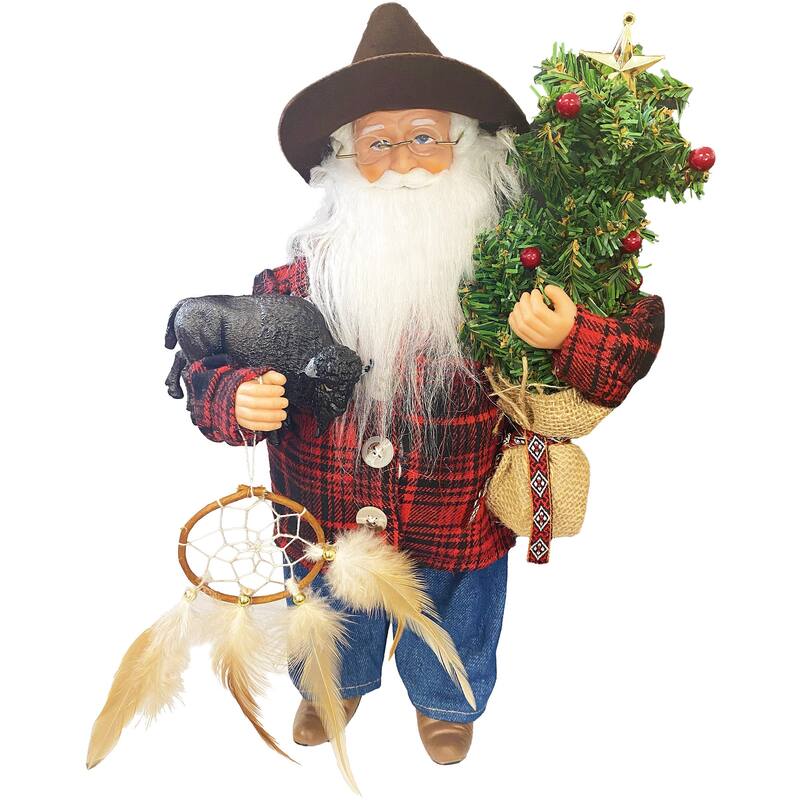 15" Home on the Range Claus
