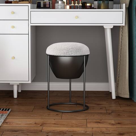 Storage Footstool Makeup Footstool Ottoman Modern Accent Stools, Suitable for Living Room and Bedroom