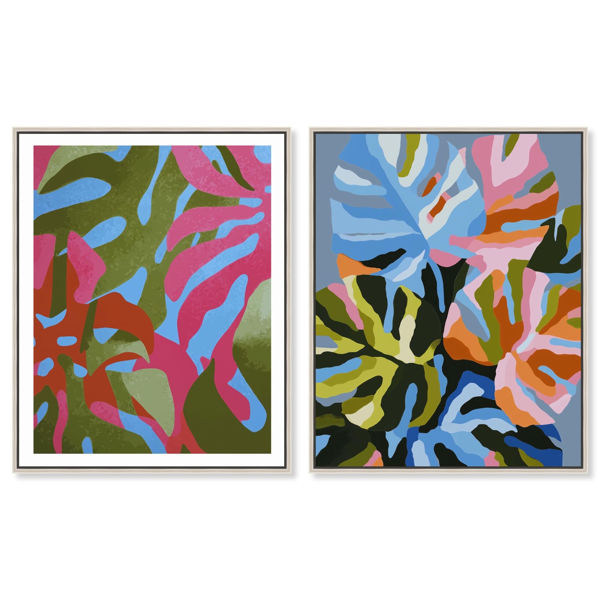 Coastal Botanicals Room Art Set of 2 Canvas Print by Art Remedy