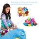 preview thumbnail 59 of 187, Kids Bean Bag Chair Cover Stuffed Animal Storage or Toy Organizer