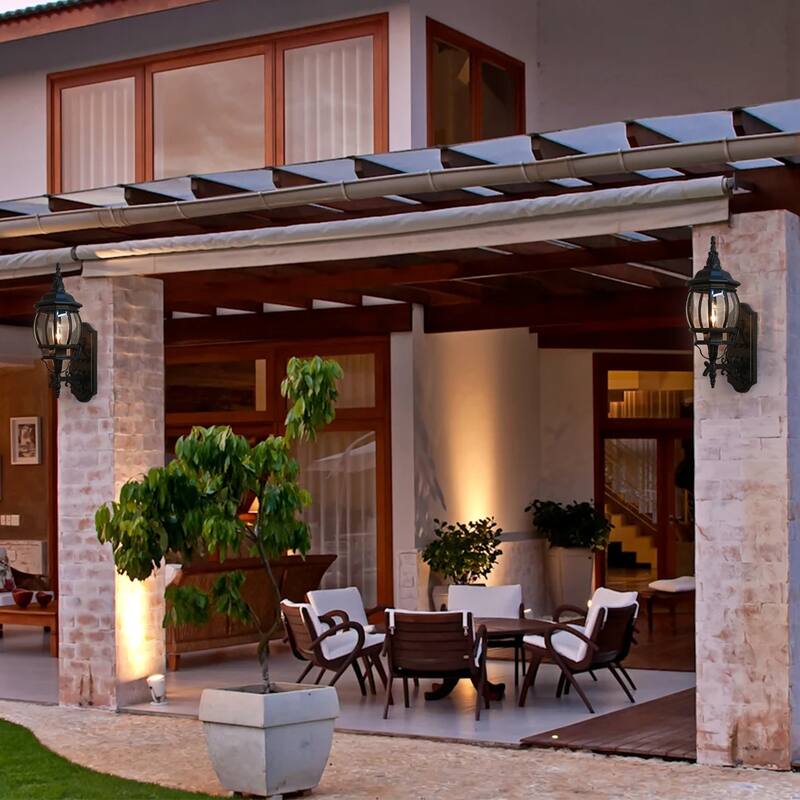 Outdoor 1/3 Light Waterproof Aluminum Wall Light