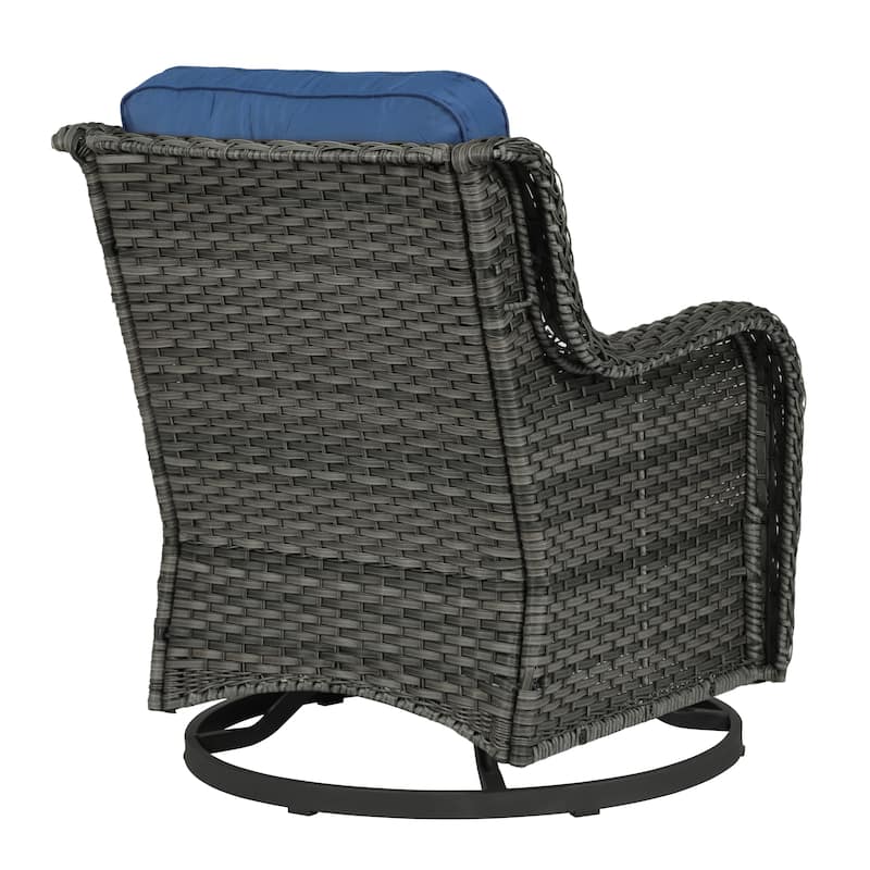 Outdoor Rattan Rocker Wicker Swivel Rocking Chair