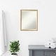 preview thumbnail 8 of 29, Beveled Wood Bathroom Wall Mirror - Svelte Polished Gold Frame
