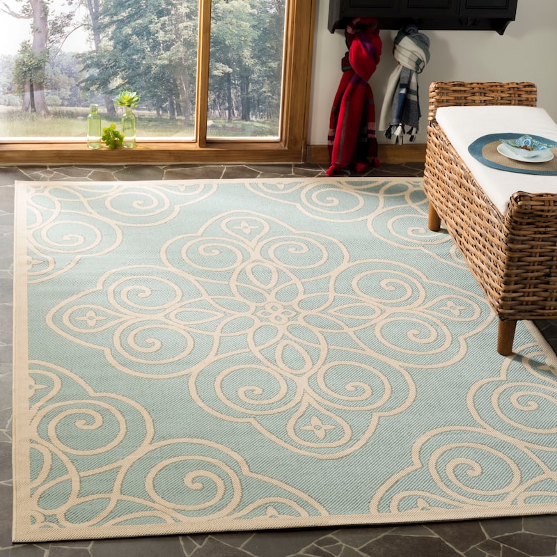 Martha Stewart by SAFAVIEH Rosamond Indoor/ Outdoor Waterproof Rug - 8' x 11'2" - Sunken Pool