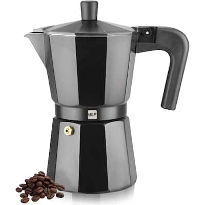 Magefesa Kenia Noir Aluminum Stovetop Espresso Maker