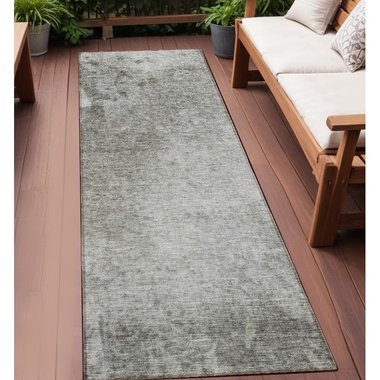 Alx Contemporary Abstract Weather Resistant Blended Style Outdoor Rug - 8' Runner - Multi