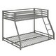 preview thumbnail 15 of 22, Avenue Greene Macie Twin over Full Metal Bunk Bed Silver