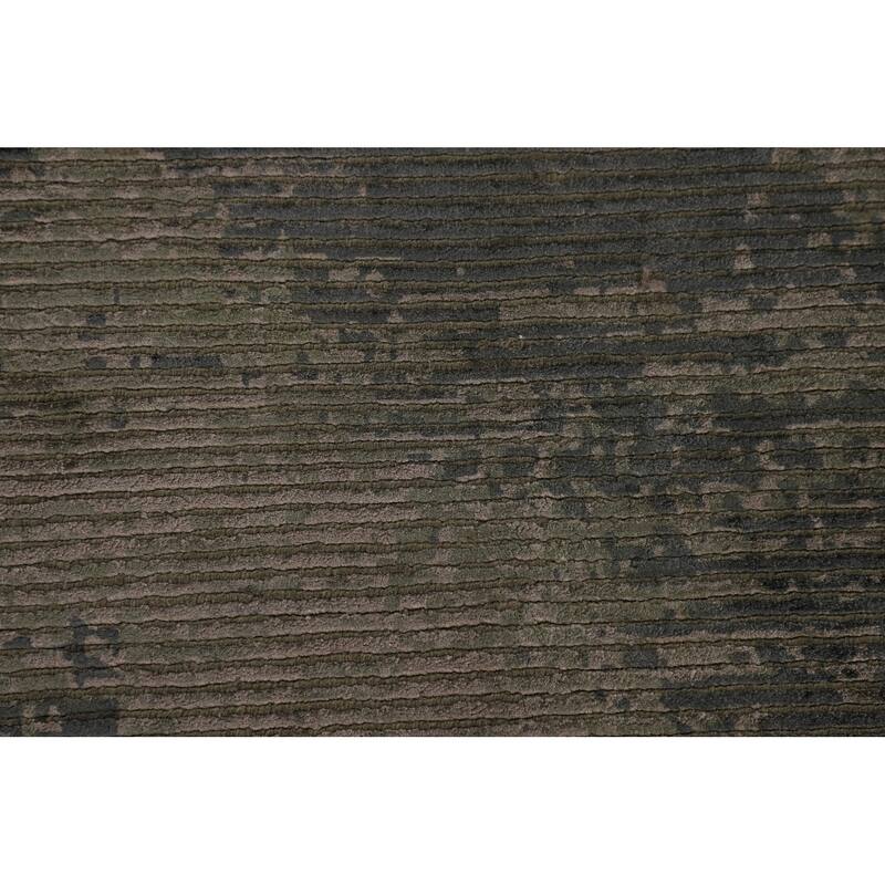 Striped / Abstract Oriental Area Rug Handmade Wool Carpet - 6'0"x 9'1"