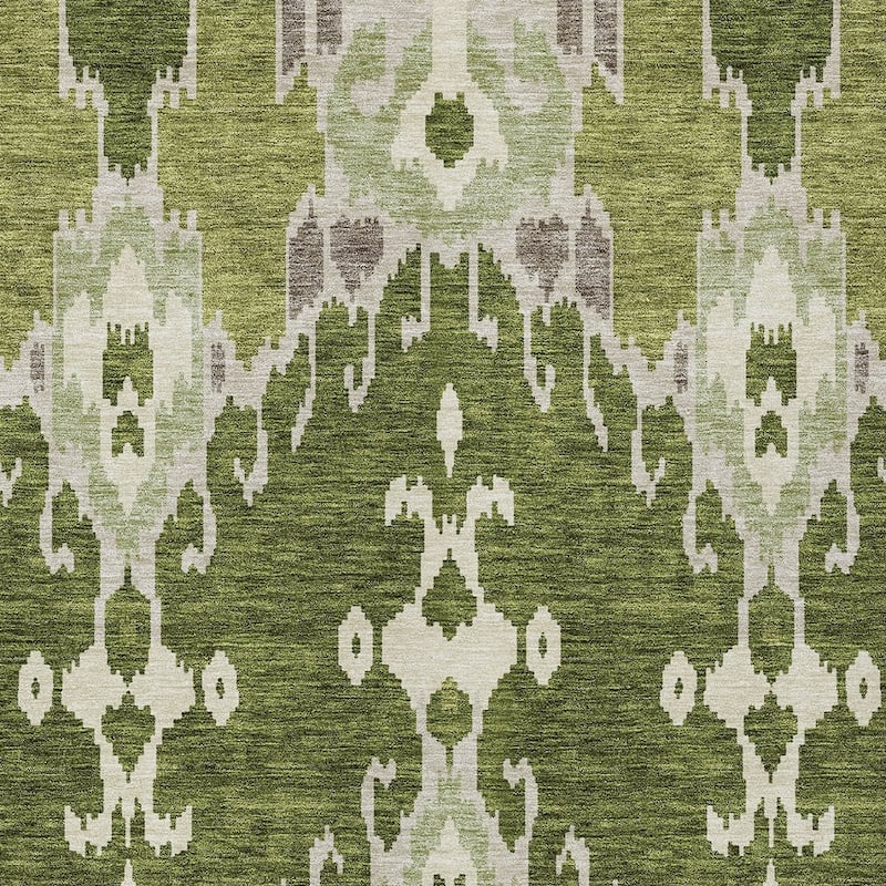 HomeRoots Ikat Transitional Rectangle Outdoor Rug