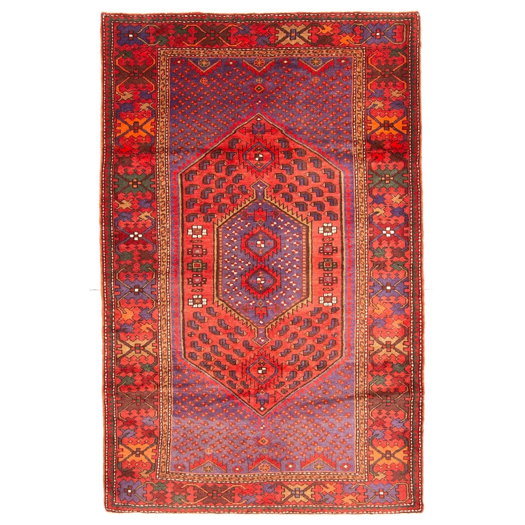 ECARPETGALLERY Hand-knotted Anadol Blue Wool Rug - 4'7 x 7'3