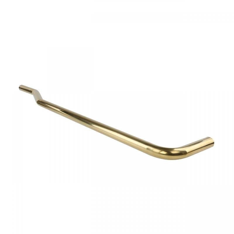 High Tank Toilet - Light Oak Raised Tank, Brass L Pipe and Elongated White Bowl Renovators Supply