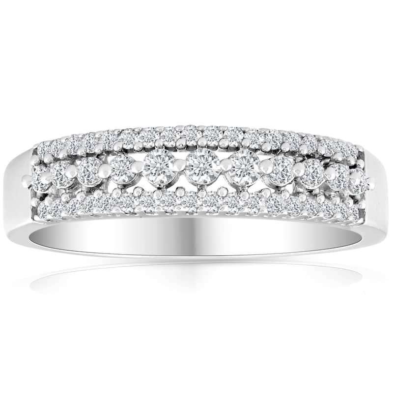 1/3 carat Diamond Wedding Ring 10 KT White Gold