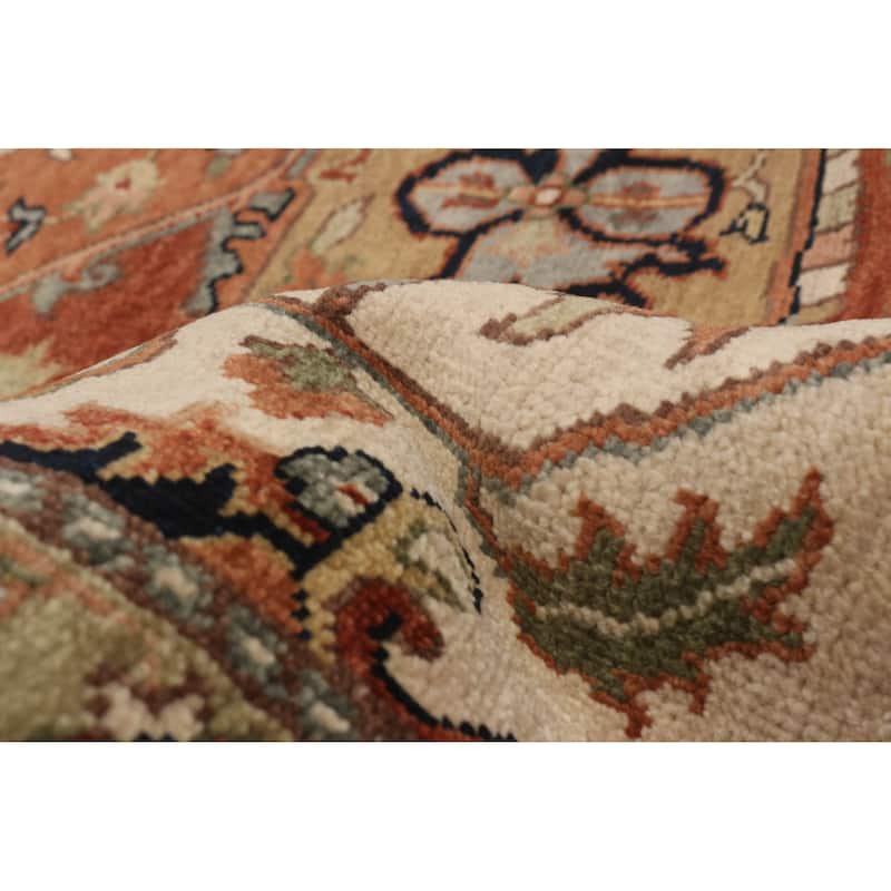ECARPETGALLERY Hand-knotted Jules Sultane Ivory Wool Rug - 8'7 x 11'9