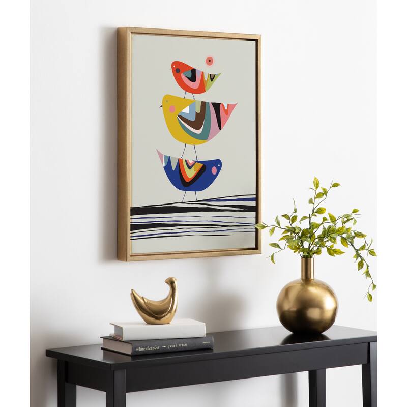 Kate and Laurel Sylvie The Family Tree Framed Canvas By Rachel Lee