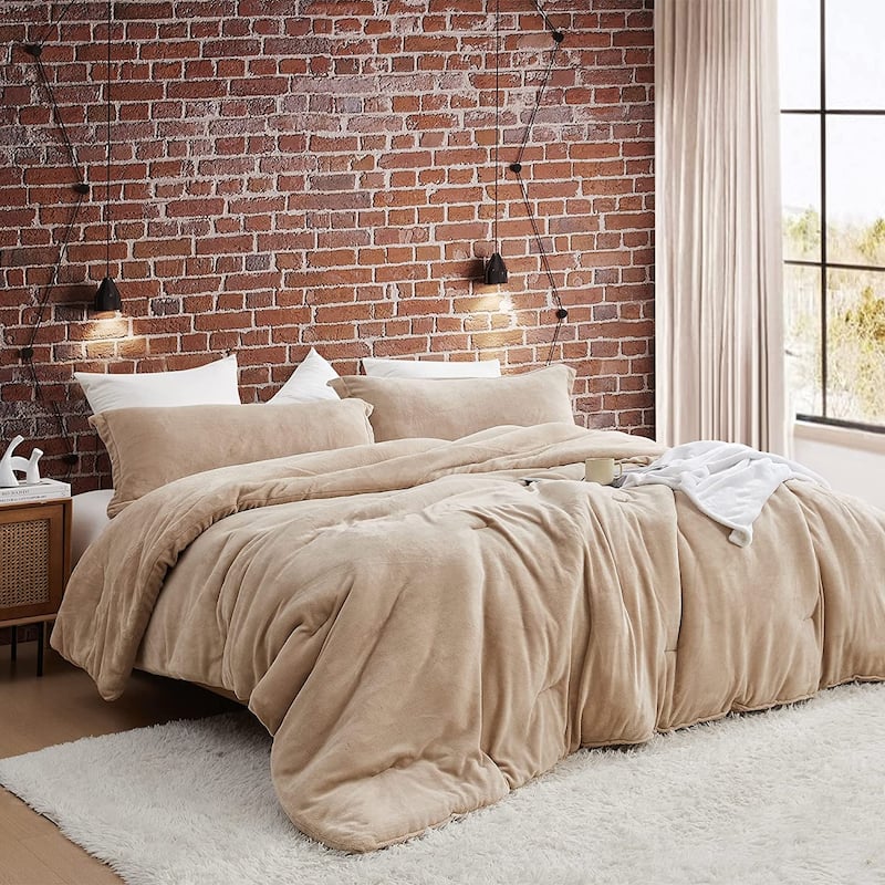 Git Cozy - Coma Inducer® Oversized Comforter Set - Warm Taupe - Queen