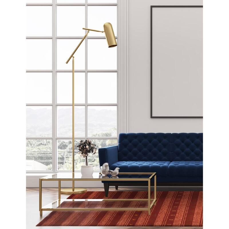 ECARPETGALLERY Hand Loomed Kashkuli Gabbeh Dark Copper Wool Rug - 6'8 x 9'9