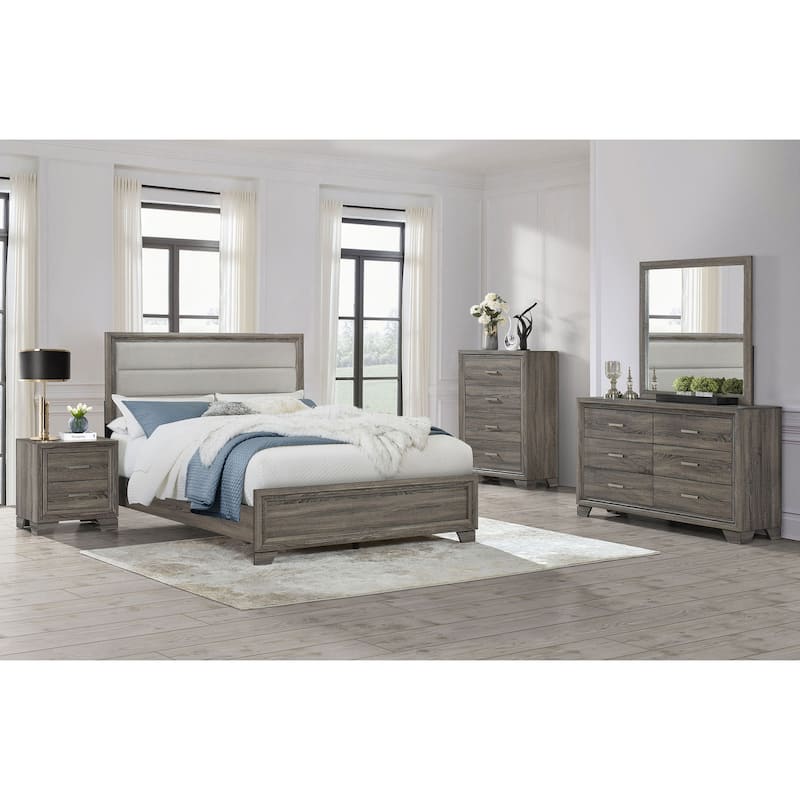 Funston Brown Oak 6-drawer Dresser Cabinet