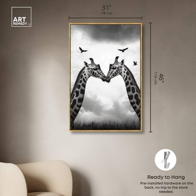 Giants in Love II Canvas by Art Remedy