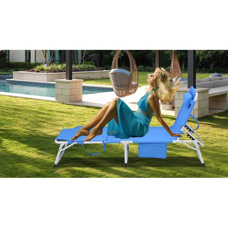 3-in-1 Heavy Duty Tanning Chair with Face Hole
