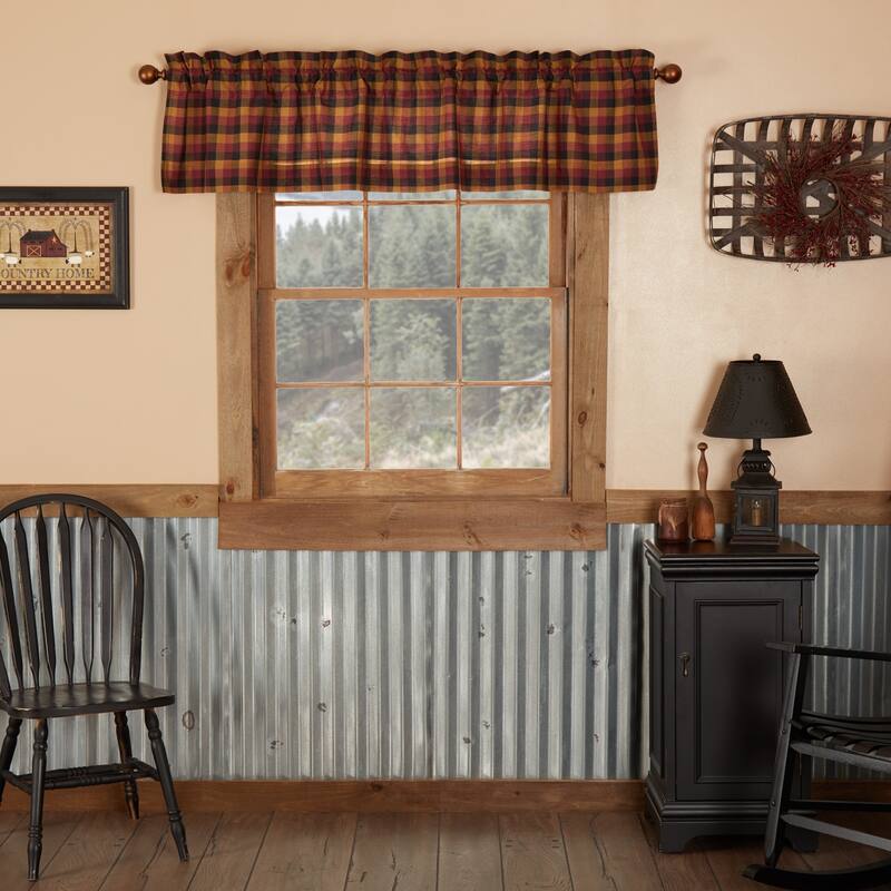 Primitive Check Valance
