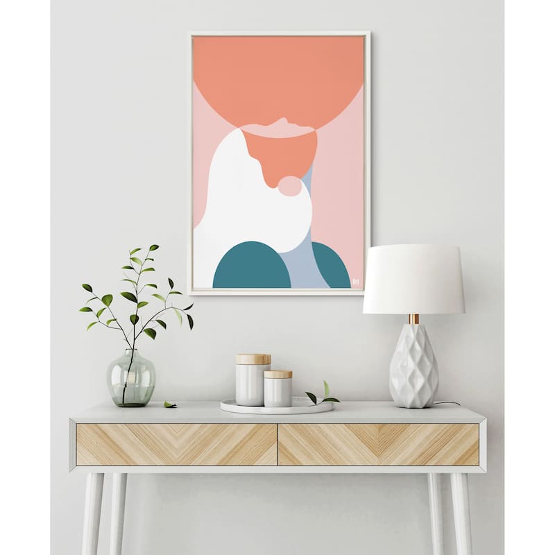 Kate and Laurel Sylvie Are Enough Framed Canvas by Maggie Stephenson