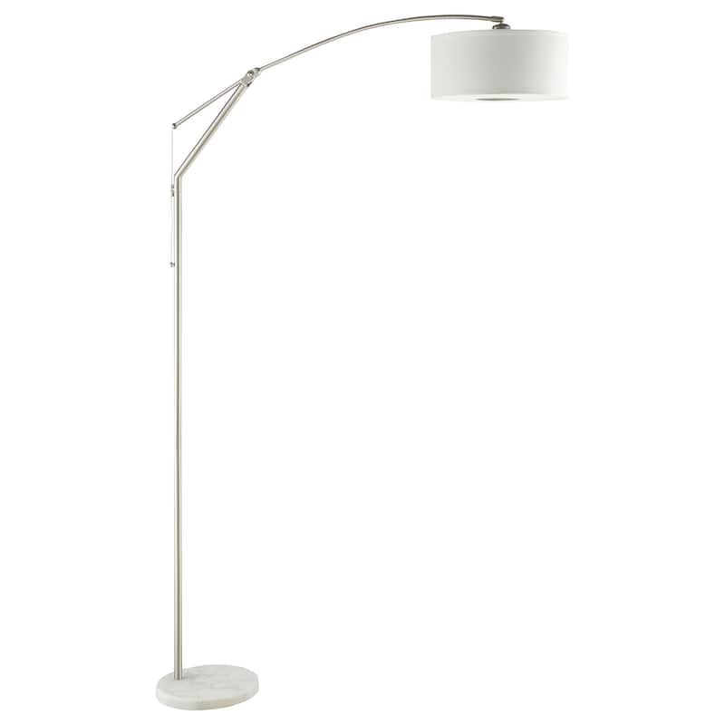 Moniz 81-inch Drum Shade Arc Adjustable Floor Lamp Chrome - Chrome