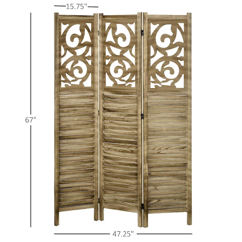 Wood Indoor Portable Folding Privacy Screens