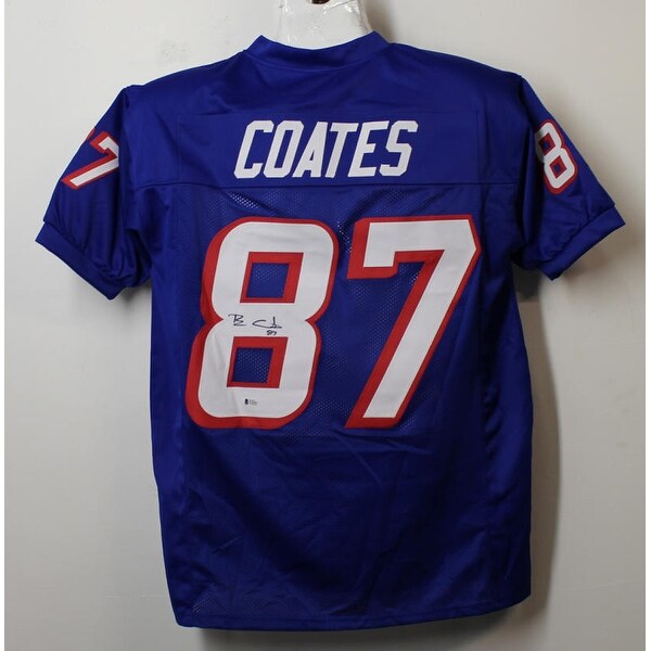 Shop Ben Coates Autographed New England Patriots Xl Blue Jersey Bas Ships To Canada Overstock 22390133