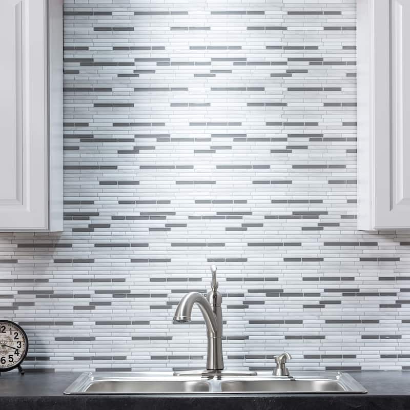 Tack Tile Peel & Stick Vinyl Backsplash (pack of 3)