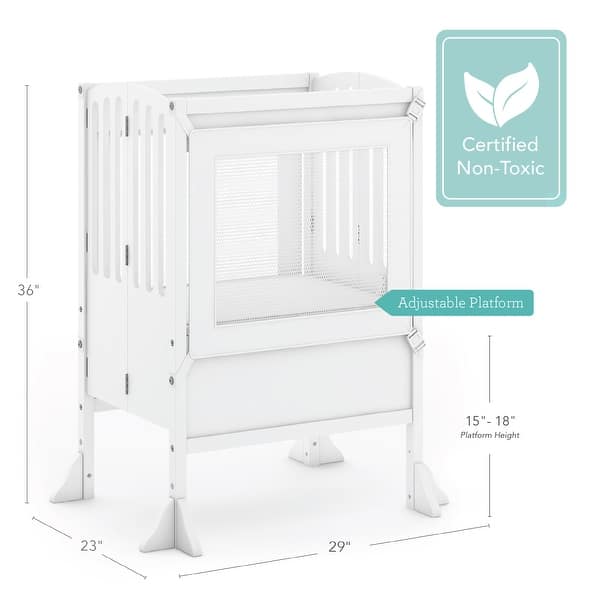 Guidecraft Contemporary Kitchen Helper Double White