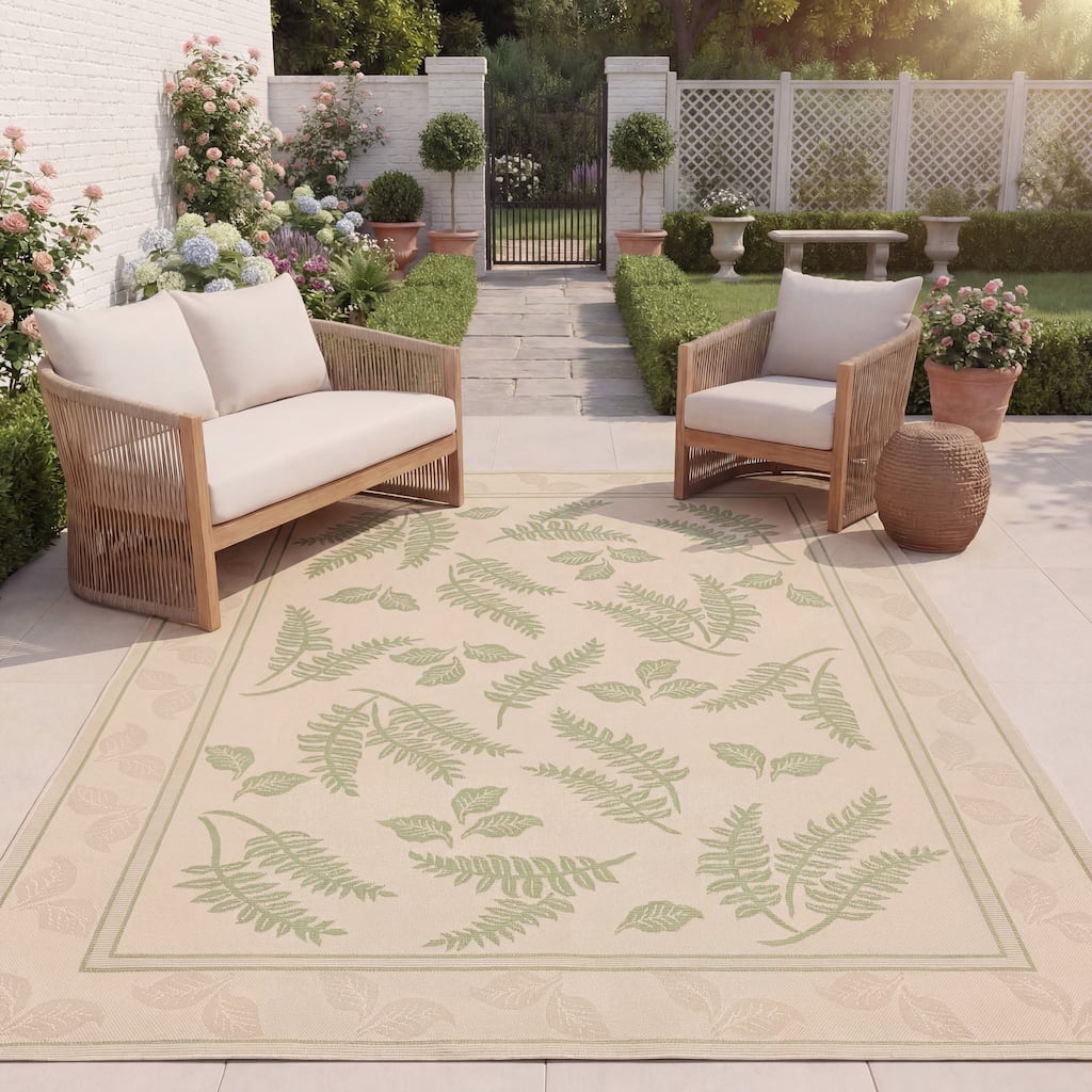 SAFAVIEH Courtyard Layal Indoor/ Outdoor Waterproof Patio Backyard Rug