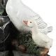 preview thumbnail 10 of 9, Resin Farmhouse Duck Family Outdoor Patio Fountain with LED Light