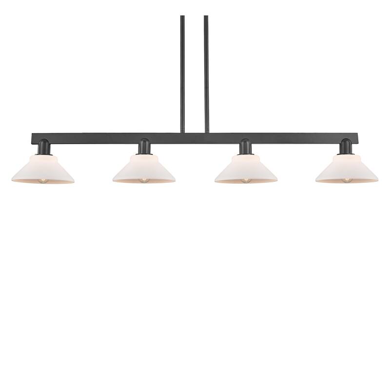 Innovations Lighting 716-4I-8-52 Orwell Linear Orwell 4 Light 52" Wide - Matte Black / Matte White