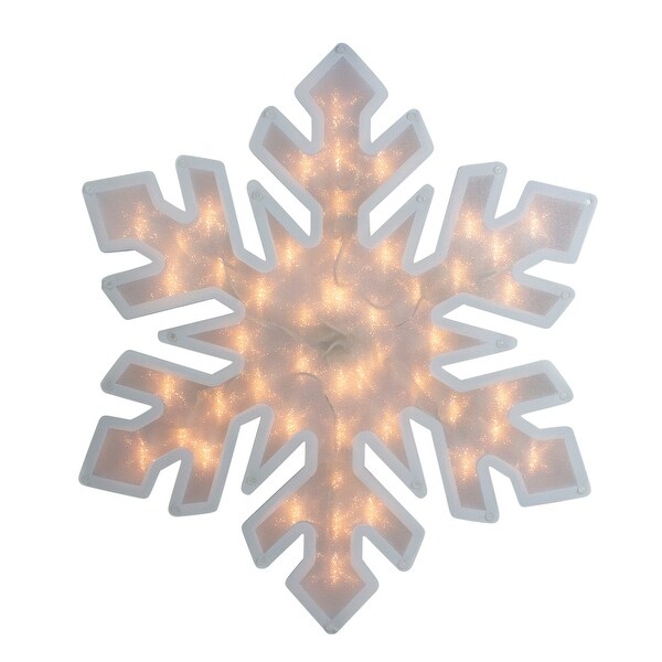 Shop 20" Lighted Snowflake Christmas Window Silhouette ...