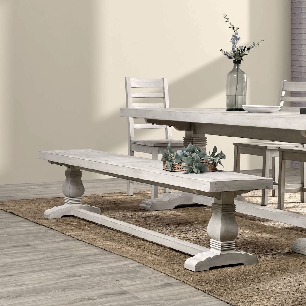 Quincy 83" Bench in Nordic Ivory by Kosas Home
